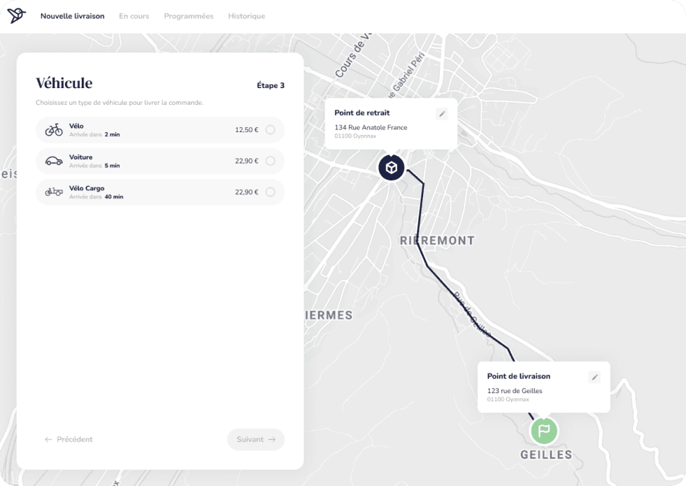 coliveri dashboard showcase